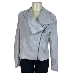 H By Halston Womens Gray Polyester Jacket Stylish Size 6
